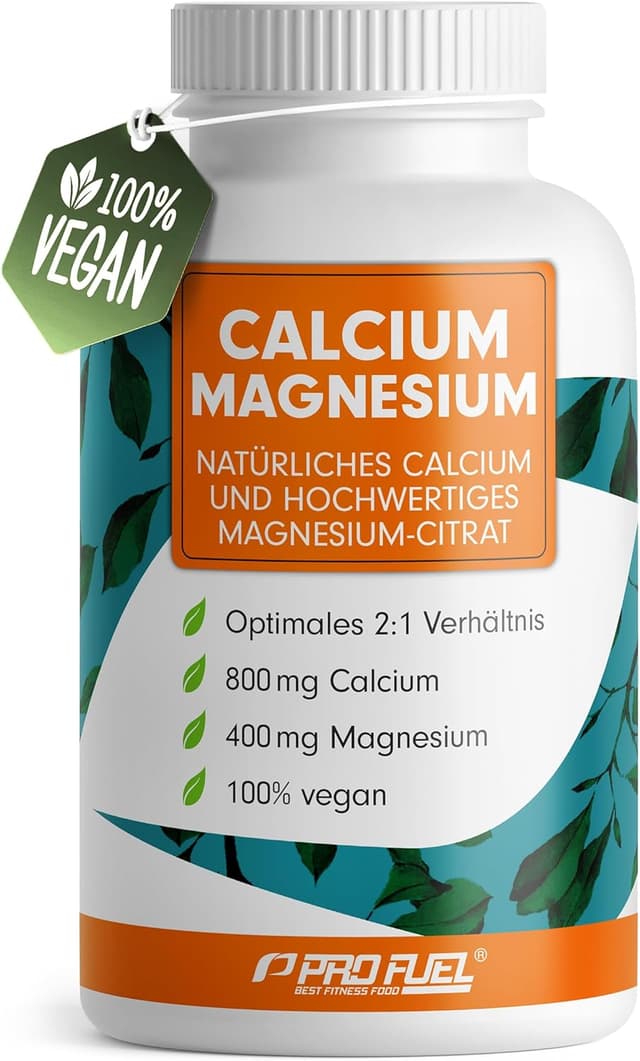 Detalle de Calcium & Magnesium 180 Kapseln hochdosiert — 800 mg Calcium + 400 mg Magnesium 💊