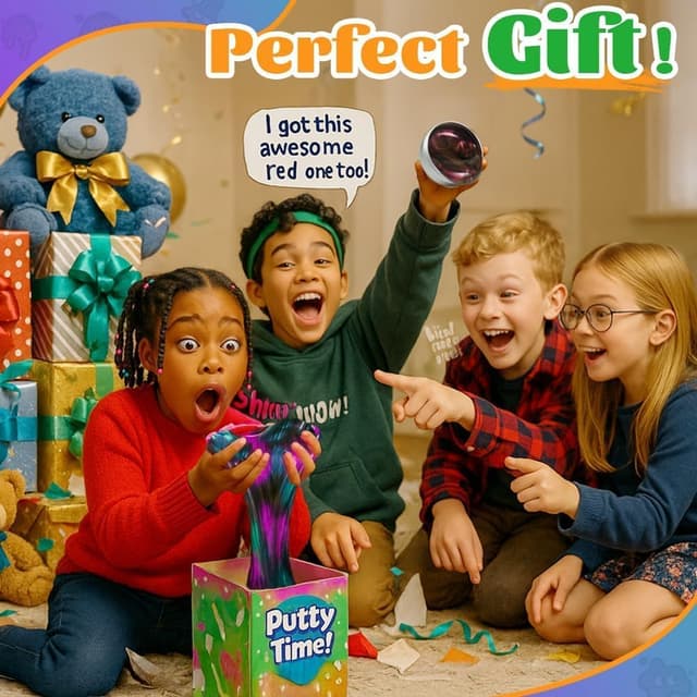 Detalle 2 de WATERELF Galaxy Putty Slime 3.2 oz sensory toy