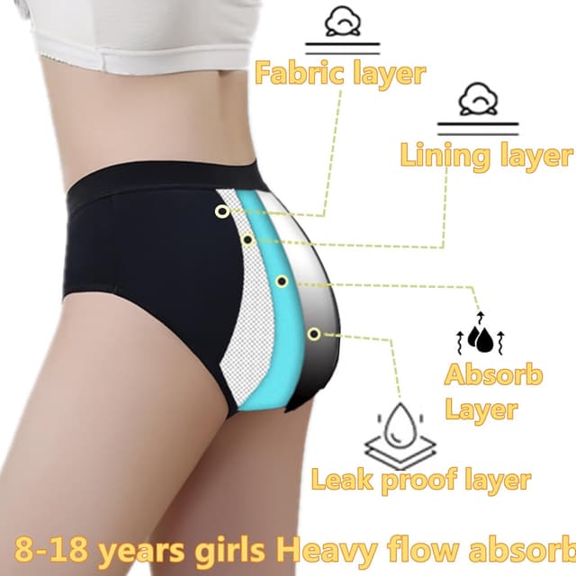 Detalle de Absorbent period pants for girls, 30ML