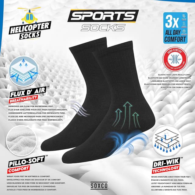 Thumbnail 1 de SOXCO Chaussettes Homme Sport 10 paires