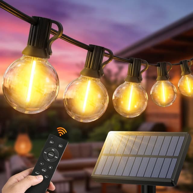 Detalle de Solar String Lights Outdoor Garden 15M G40 LED