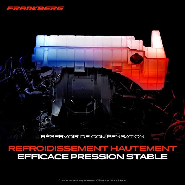 Detalle de Frankberg réservoir de compensation liquide de refroidissement (compatible A4 8E2/8EC/8H7/8HE, 2000-2008) 1,9L-3,0L