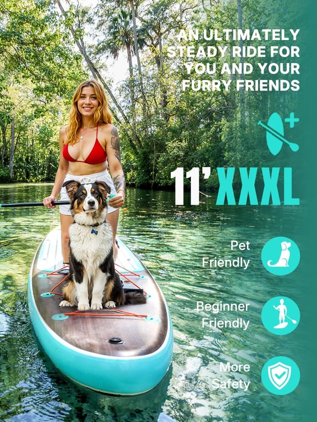 Thumbnail 1 de niphean Extra Large Inflatable Paddle Board 500 lbs