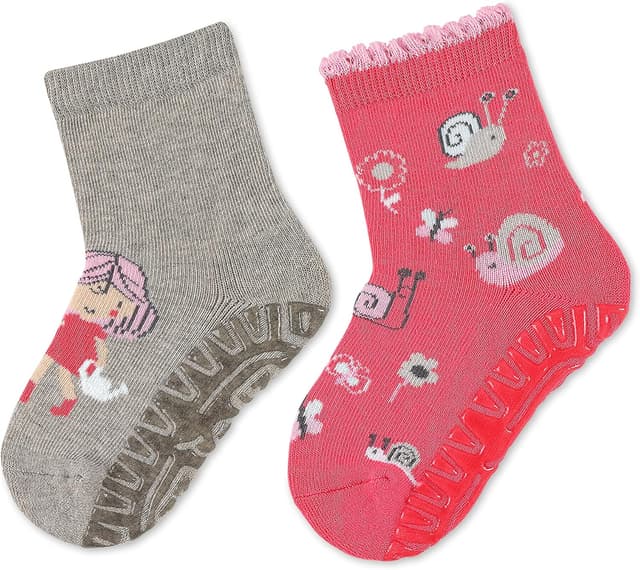 Detalle de Sterntaler Kinder Fli Fli Air Dp Mädchen-Socken mit rutschhemmender Sohle