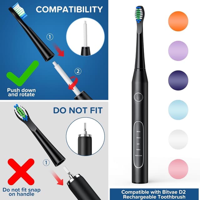 Thumbnail 1 de Spazzole di ricambio compatibili Bitvae D2 10 pezzi