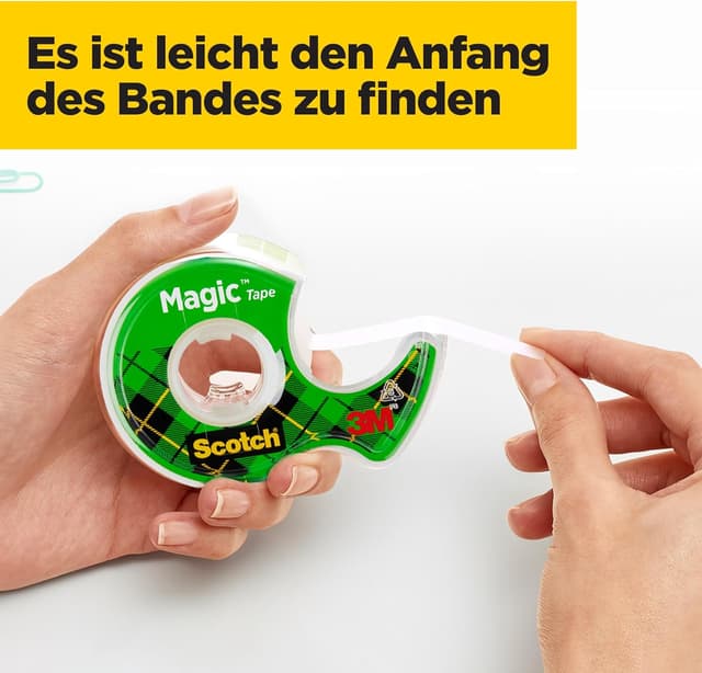 Thumbnail 6 de Scotch Magic Tape mit 3 Handabrollern – unsichtbares, mattes Klebeband 19 mm x 7,5 m
