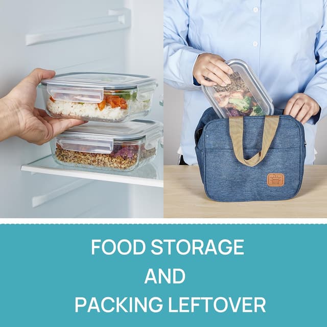 Thumbnail 4 de Vtopmart 5-Pack 22oz Glass Storage Containers ⚙