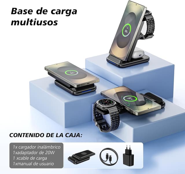 Thumbnail 5 de Cargador Samsung 3 en 1 Inalámbrico Rápido ⚡