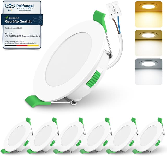 Detalle de ALUSSO Einbaustrahler 68 mm LED 6er Set