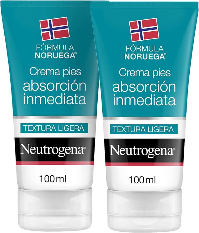 Detalle de Neutrogena Formula Norvegese Crema piedi a assorbimento immediato 2x100 ml