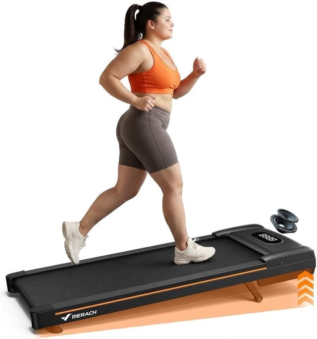 Detalle de MERACH Heavy Duty Walking Pad Treadmill 400lbs Capacity