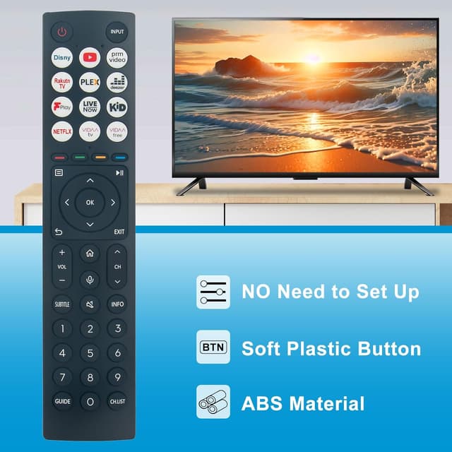 Thumbnail 4 de VINABTY Replacement Voice Remote for Hisense TVs