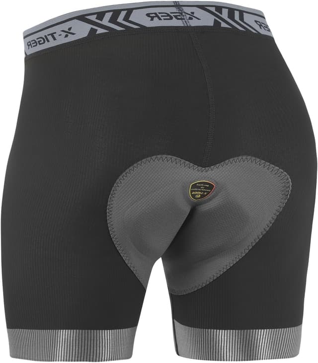 Thumbnail 5 de X-TIGER Pantaloncini ciclismo uomo imbottiti in spugna traspiranti MTB boxer