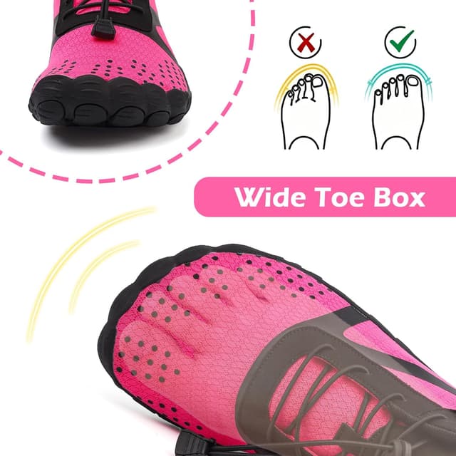 Detalle de DimaiGlobal Scarpe Barefoot minimaliste unisex per trail, indoor e outdoor con suola a battistrada antiscivolo