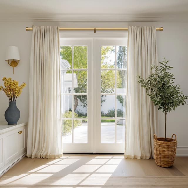 Thumbnail 2 de Warm Gold Curtain Rods 72–144 in Adjustable