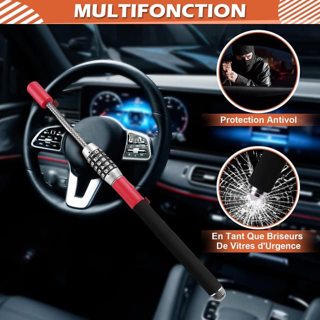 Thumbnail 4 de Tevlaphee Antivol Voiture Barre