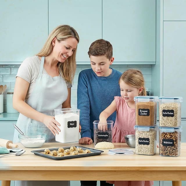 Detalle 2 de Vtopmart 1,6 L Vorratsdosen Set 🥣