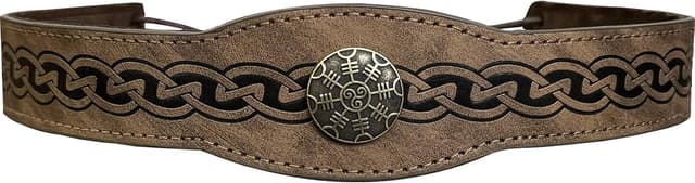 Thumbnail 6 de HiiFeuer Medieval Embossed Faux Leather Headpiece