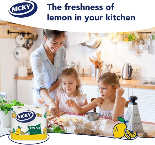 Detalle 1 de Nicky Lemon Kitchen Towel 16 Roll Pack