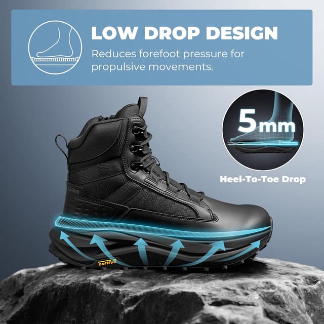 Thumbnail 4 de NORTIV 8 Men's Wide Toe Box Tactical Boots