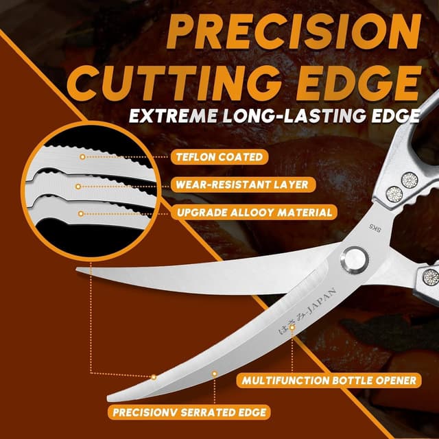 Thumbnail 2 de HUUSK Kitchen Scissors Set stainless steel kitchen shears ✂