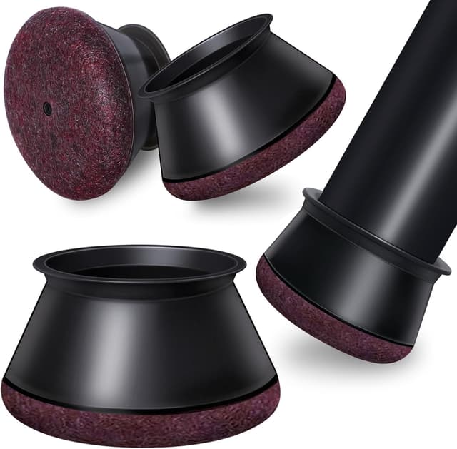 Detalle de OCONDA Onda 24 gommini in silicone e feltro per sedie rotonde, nero (38–50 mm)