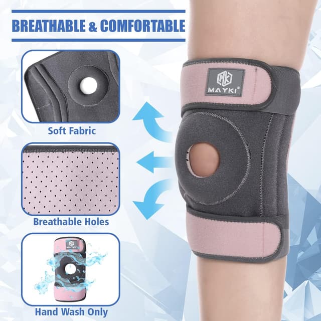 Detalle 1 de MAYKI Knee Brace with Patella Gel Pad 1 PCS 🩺