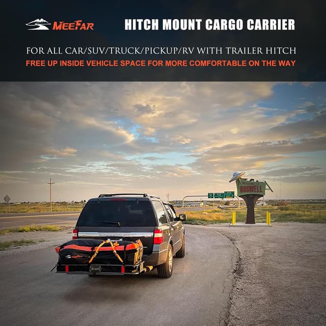 Detalle 2 de MeeFar 500 lb Hitch Cargo Carrier 60x20