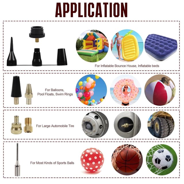 Detalle 2 de Hausse Heavy Duty Compressor Accessory Kit with Digital Tire Pressure Gauge, Inflator & 1/4" NPT Air Tool Fittings