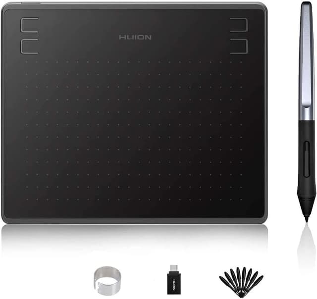 Detalle de HUION HS64 graphics tablet with 8192 levels