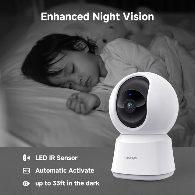 Thumbnail 6 de LAXIHU P2T 2K 3MP Indoor Pet Camera 256GB