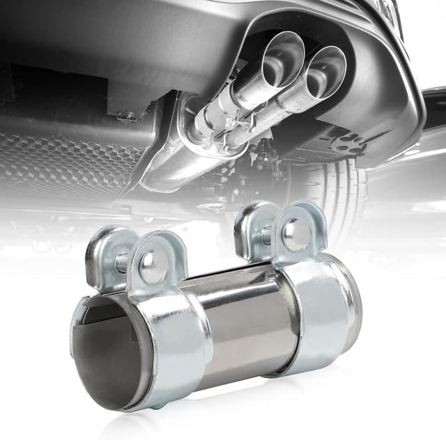 Detalle de LALAGO Doppelschelle Auspuffschelle & Rohrverbinder aus Edelstahl für Ø 45 mm, Länge 125 mm