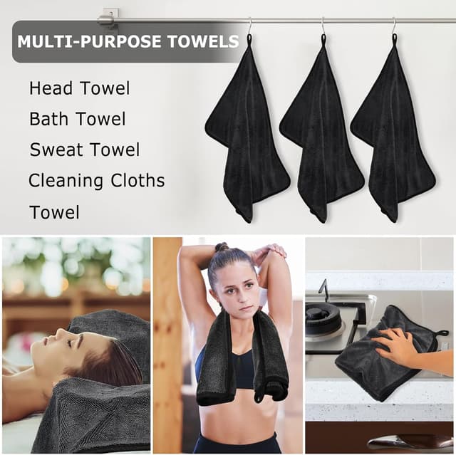 Thumbnail 3 de WUFANC Trockentuch Dusche 6er Pack