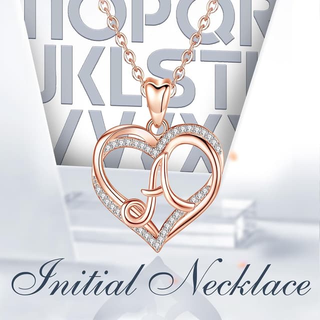 Thumbnail 6 de INFUSEU Collana Ciondolo Lettera A-Z 20"