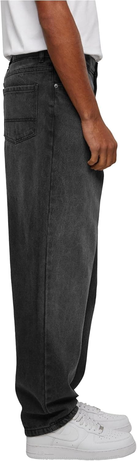 Detalle 2 de Urban Classics Herren Heavy Ounce Baggy Fit Jeans homme (bleu foncé)