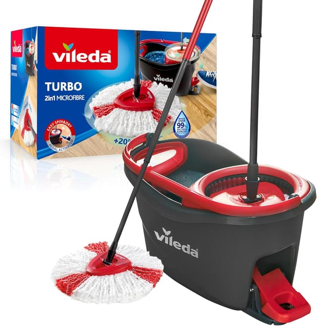 Thumbnail 2 de Vileda Turbo Microfibre Spin Mop 1 set 🧹