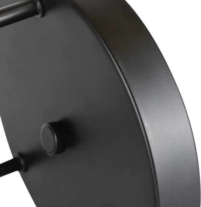 Detalle de CBJKTX Vintage Deckenleuchte mit 3 Spots und E27-Fassungen, Schwarz-Gold, Retro-Industrial Look