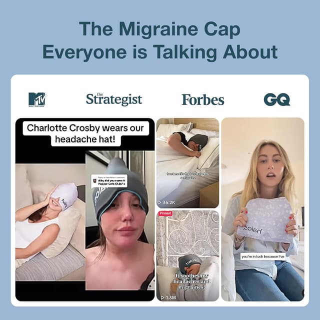 Thumbnail 6 de MyHalos Migraine Relief Cap for Headache Relief
