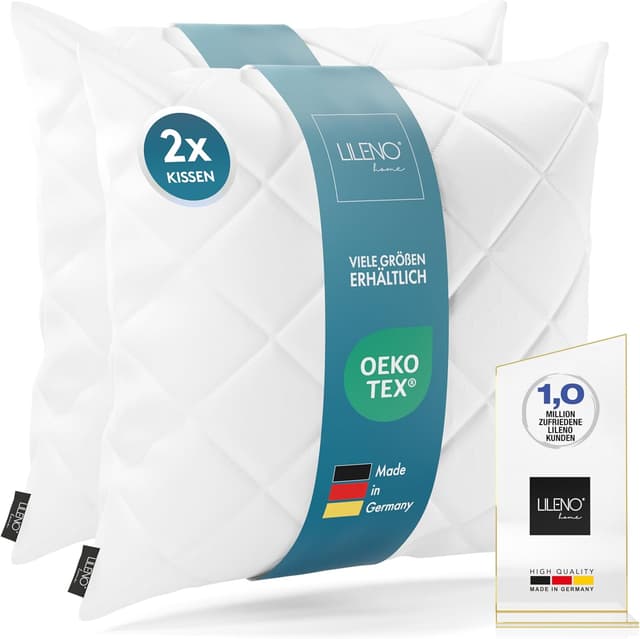 Detalle de LILENO HOME Kissenfüllung 2er Set 40 x 40 cm