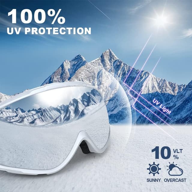 Thumbnail 2 de findway Ski Goggles OTG Over-Glasses Snow Goggles