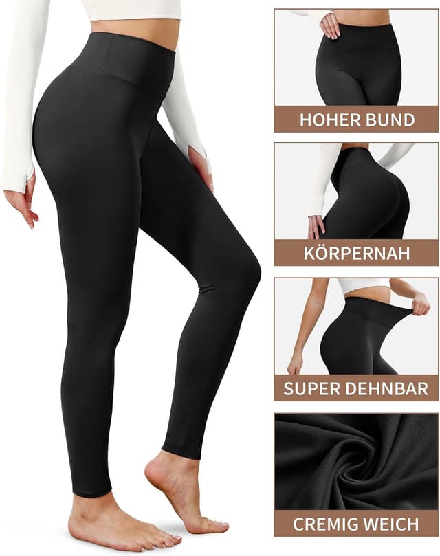 Thumbnail 4 de BAYDI Creamlush Leggings Damen High Waist S–5XL