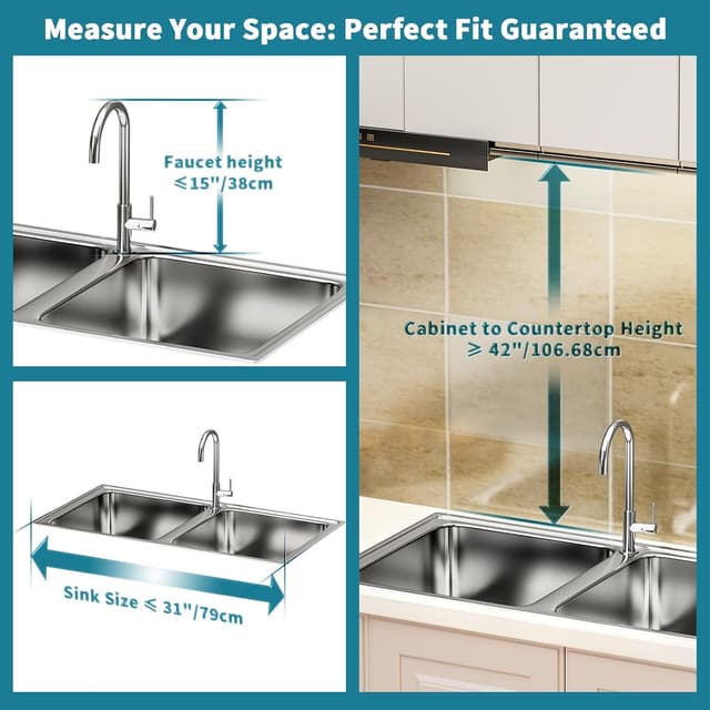 Thumbnail 1 de HOWDIA Over The Sink Dish Drying Rack
