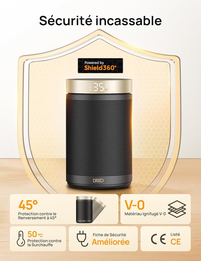 Detalle 1 de Dreo Chauffage d’appoint 1500 W