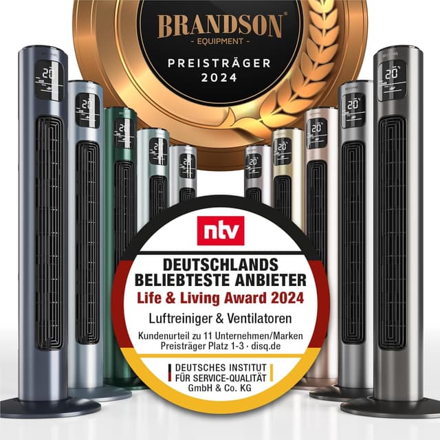 Detalle 2 de Brandson Turmventilator 96 cm mit Fernbedienung