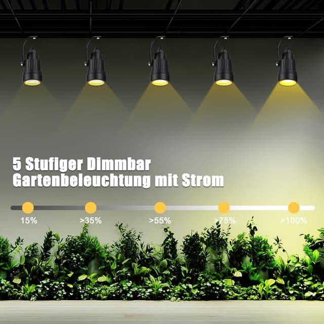 Detalle de COOLWEST Gartenstrahler Set 8er mit 20 m