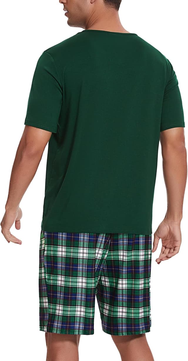Detalle 2 de Uniexcosm Schlafanzug Herren Baumwolle Kurz