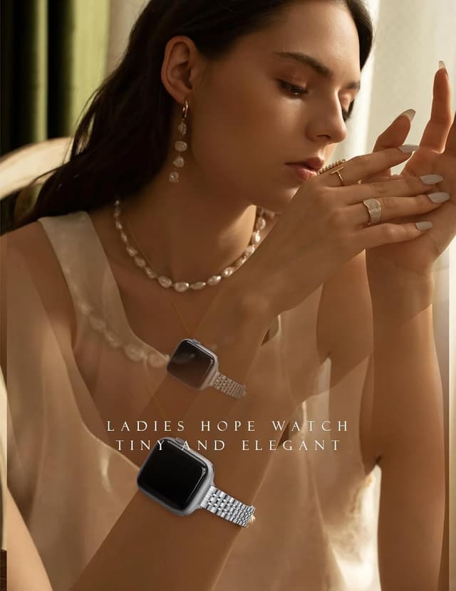 Detalle 2 de Towonshy cinturino sottile Apple Watch acciaio