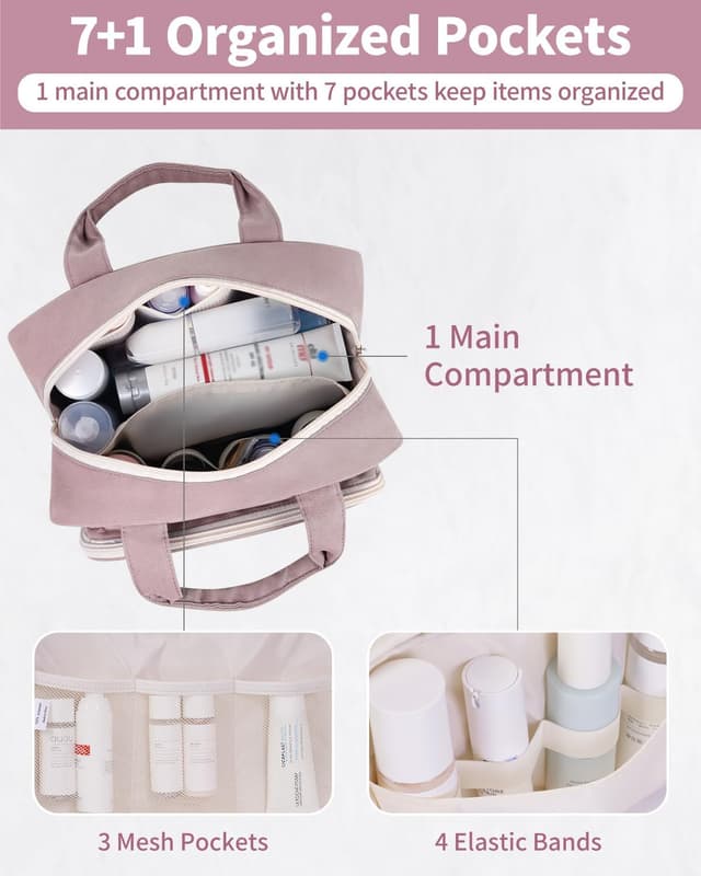 Detalle 1 de Narwey Full Size Toiletry Bag Large Wash Bag