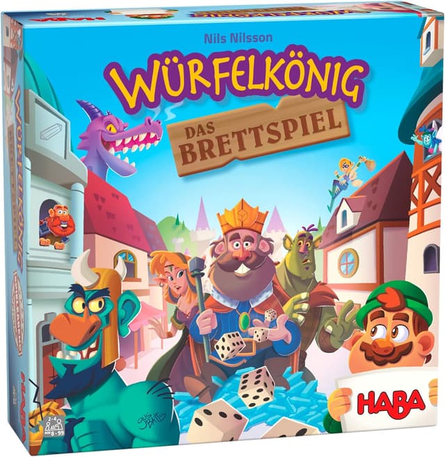 Detalle de HABA Würfelkönig – Das Brettspiel für Würfelspiele ab 8 Jahren