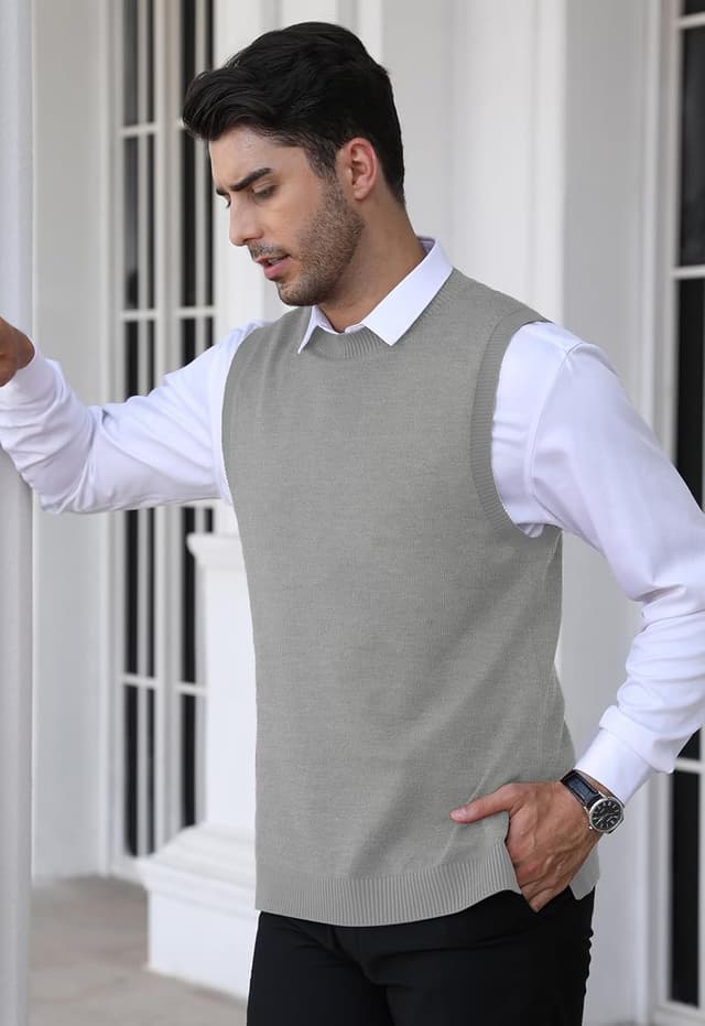 Thumbnail 4 de KUYIGO gilet tricot col rond homme